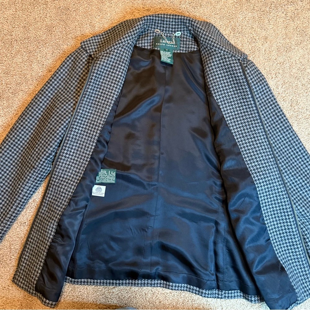 Lauren Ralph Lauren Wool Jacket - Black and Gray - Picture 4 of 10